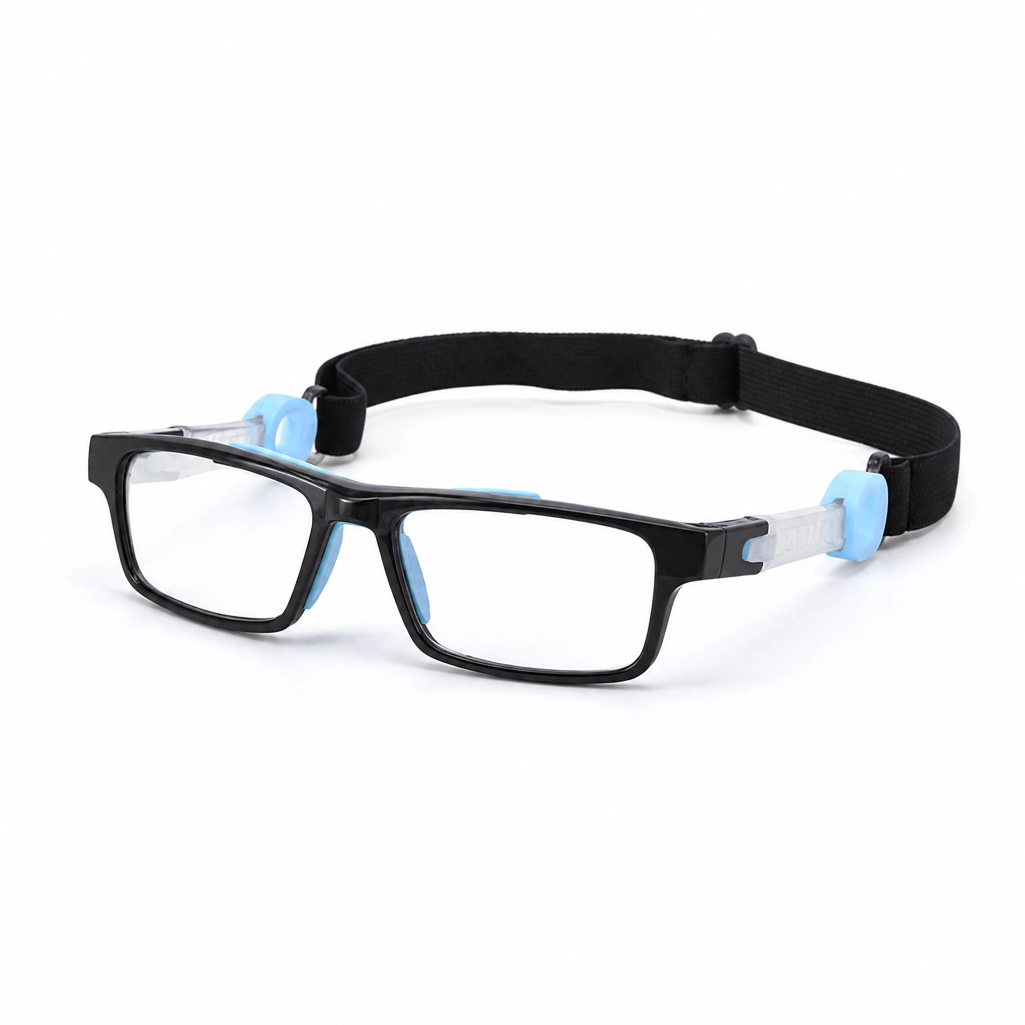 MEN’S PROTECTIVE SPORTS READING GLASSES WITH ADJUSTABLE ELASTIC STRAP