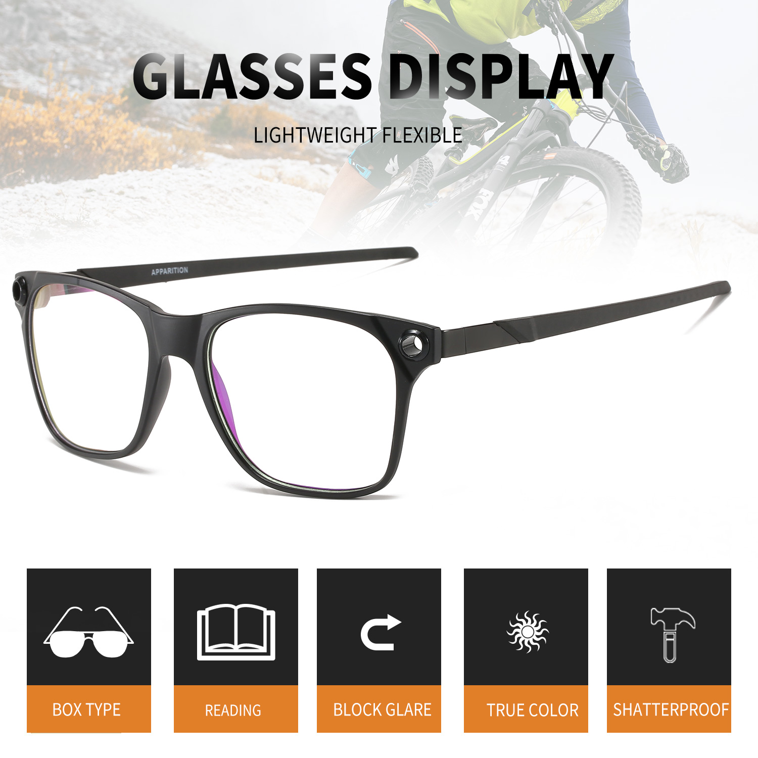 CASUAL PERFORATED PHOTOCHROMIC MULTIFOCAL READING GLASSES