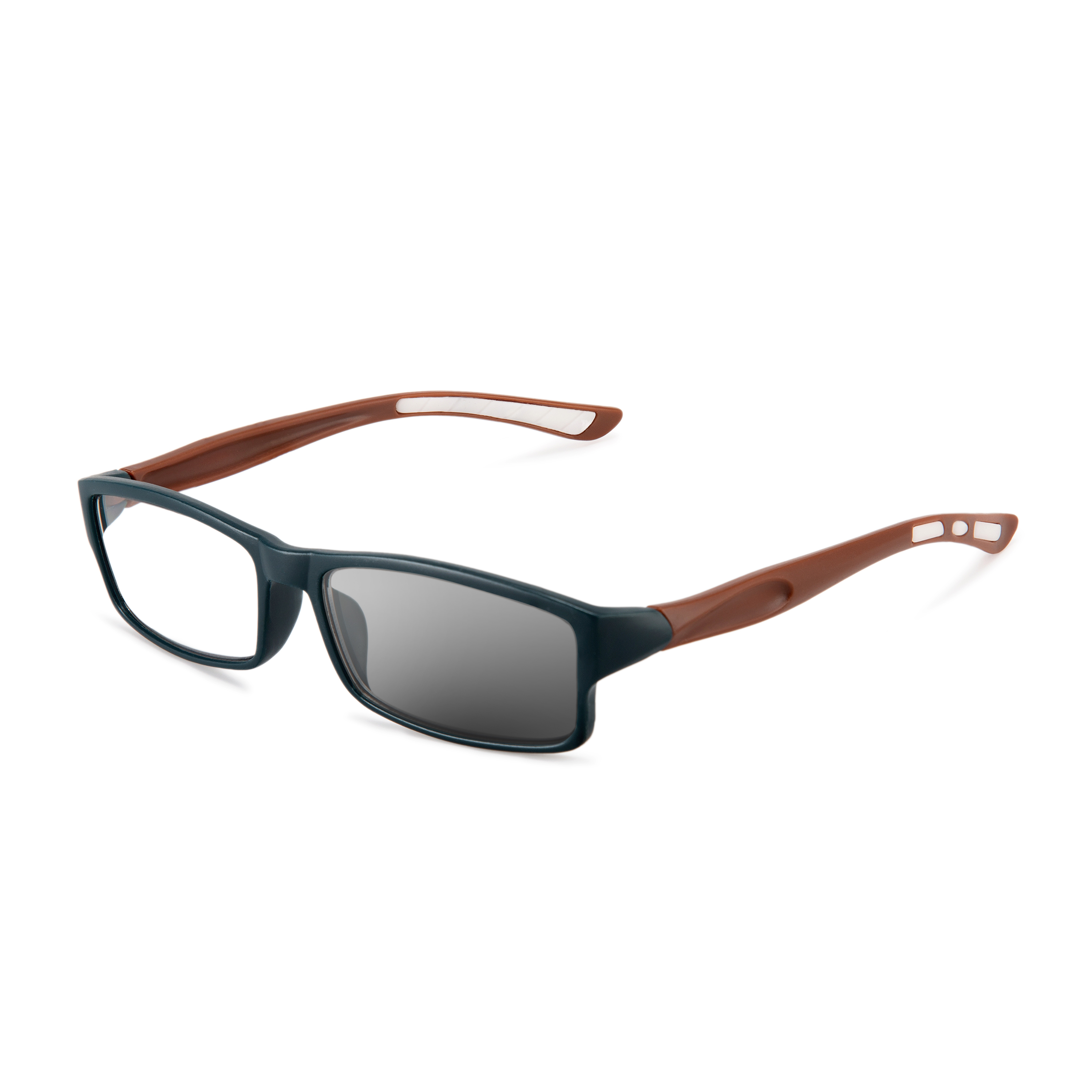 MEN'S SPORT READING GLASSES PHOTOCHROMIC PROGRESSIVE DOUBLE LIGHT ANTI-BLUE LIGHT