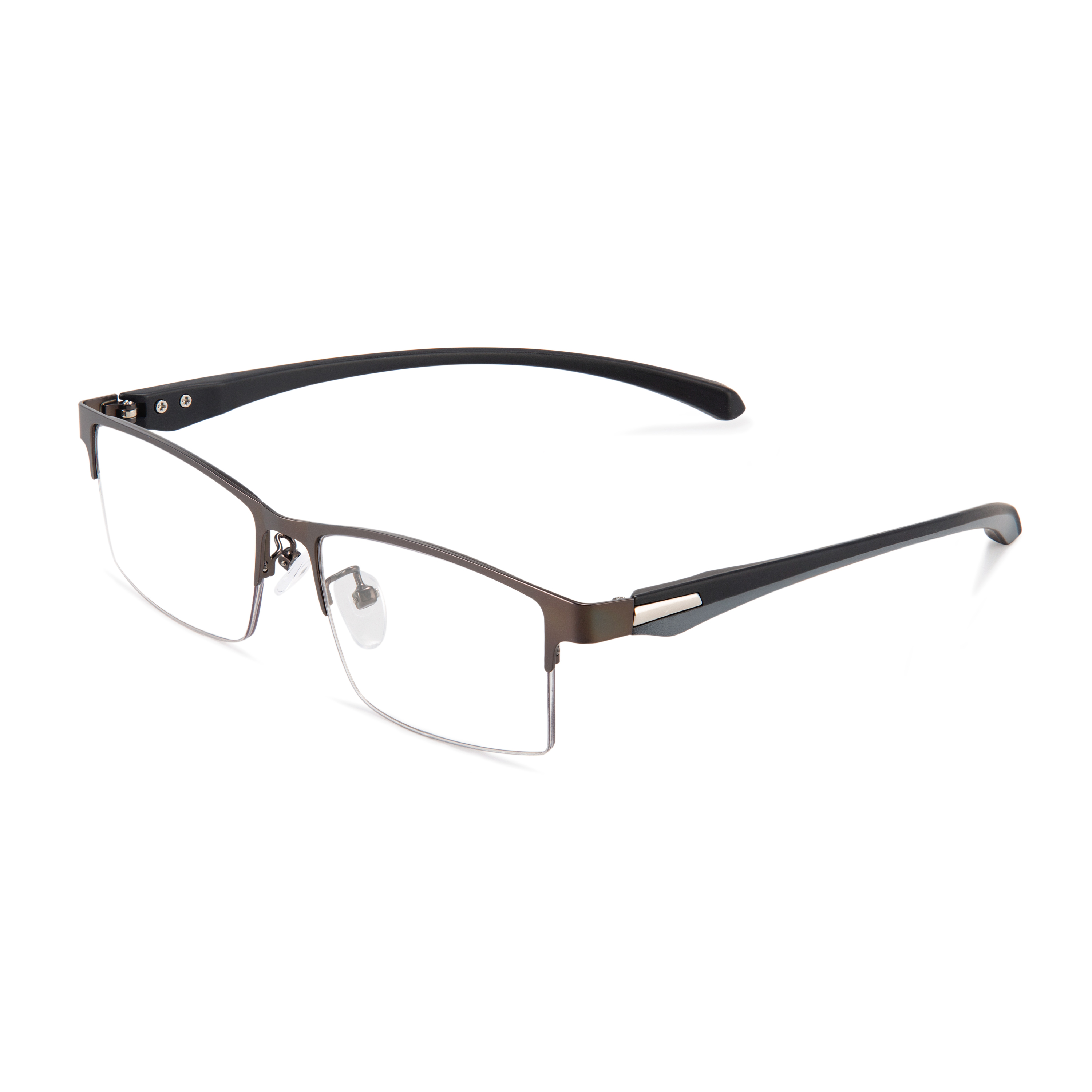 Prescription Glasses - TITANIUM MULTI-FOCUS READING GLASSES PHOTOCHROMIC PROGRESSIVE DOUBLE LIGHT ANTI-BLUE LIGHT-MANLYKICKS