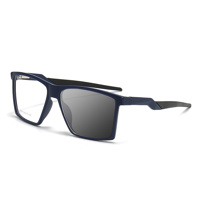 Retro color matching square frame color changing multi-focal reading glasses