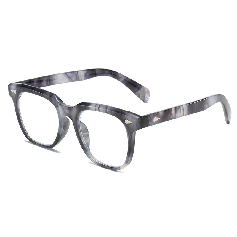 RETRO LARGE FRAME JELLY FLOWER ANTI-BLUE LIGHT READING GLASSES