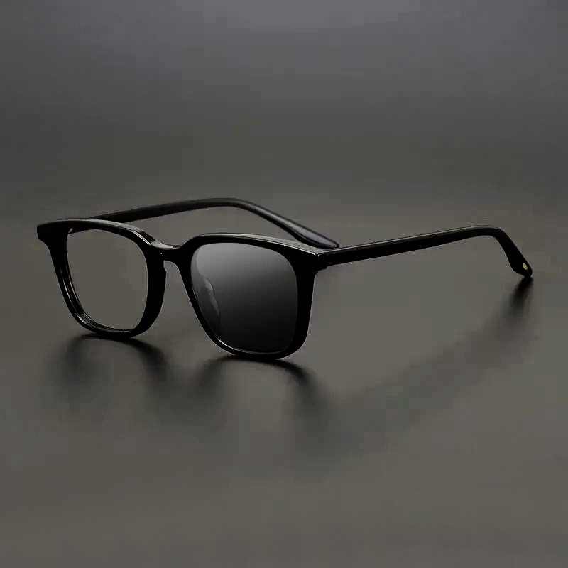 SIMPLE FROSTED SQUARE FRAME COLOR-CHANGING READING GLASSES
