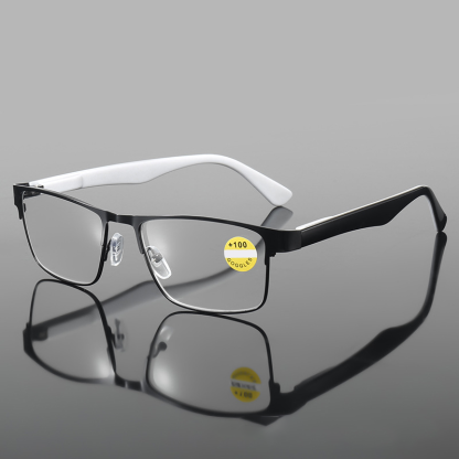 SQUARE BUSINESS SIMPLE LARGE FRAME READING GLASSES