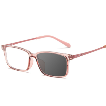 RETRO ULTRA-LIGHT METAL HOLLOW COLOR-CHANGING READING GLASSES
