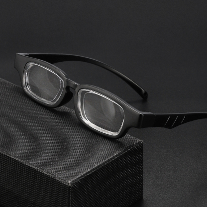 ADJUSTABLE ROUND STYLISH ANTI-BLUE LIGHT READING GLASSES