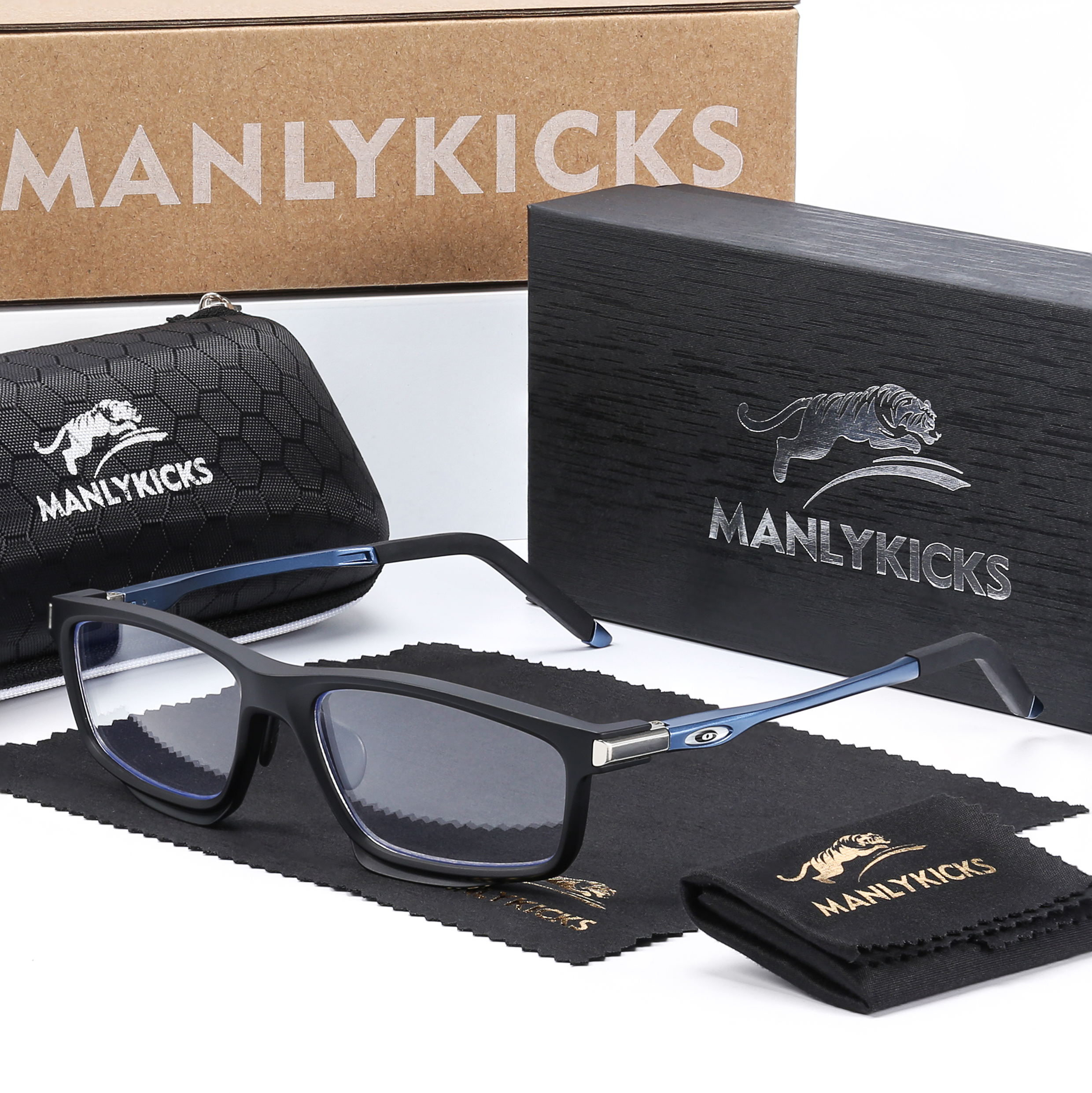 Prescription Glasses - SPORTS OUTDOOR ALUMINUM MAGNESIUM ULTRA-LIGHT COLOR-CHANGING MULTI-FOCAL READING GLASSES-MANLYKICKS