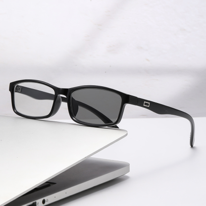 RETRO COMFORTABLE SMALL FRAME MULTI-FOCUS PHOTOCHROMIC READING GLASSES