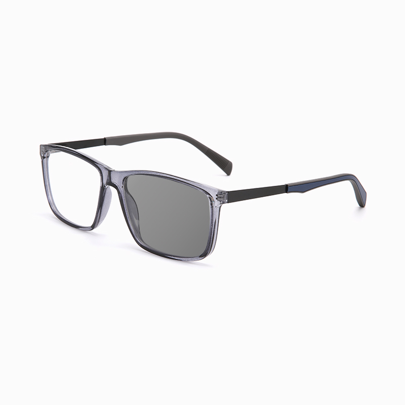 SIMPLE SQUARE-FRAME PHOTOCHROMIC MULTIFOCAL READING GLASSES