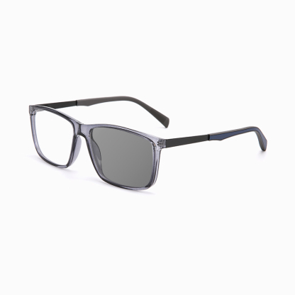 SIMPLE SQUARE-FRAME PHOTOCHROMIC MULTIFOCAL READING GLASSES