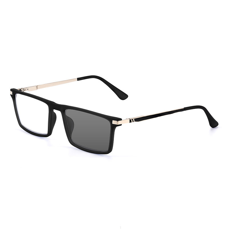 SQUARE SPRING LARGE FRAME PHOTOCHROMIC READING GLASSES