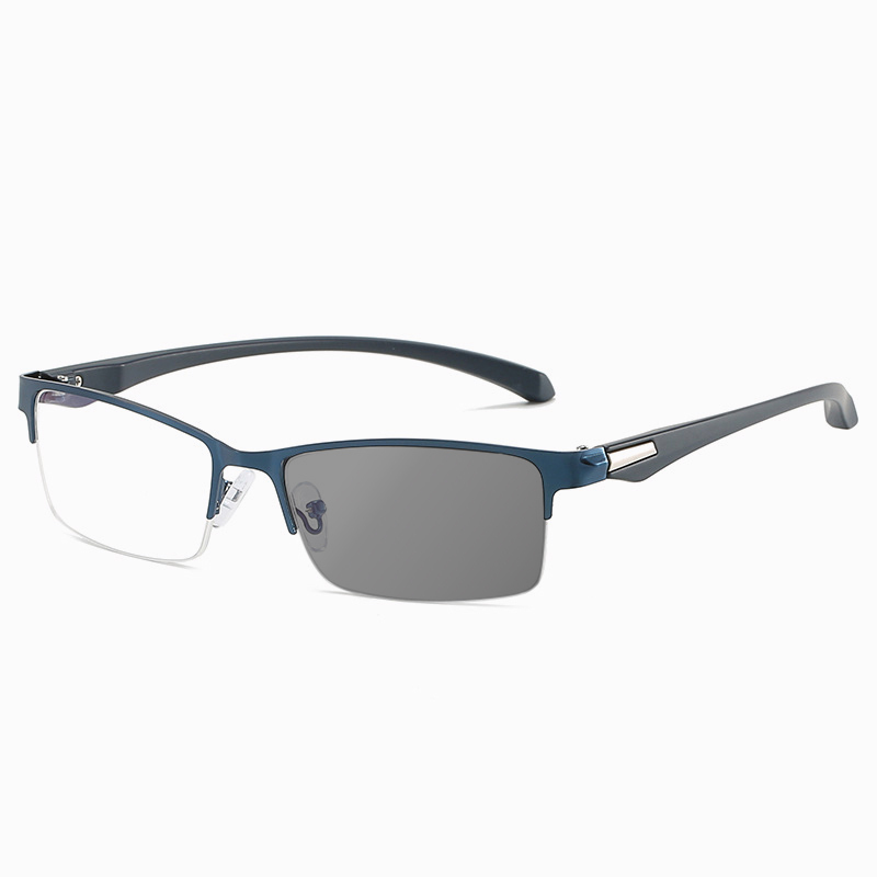 BUSINESS CLASSIC HALF-FRAME SMART COLOR-CHANGING MULTIFOCAL READING GLASSES
