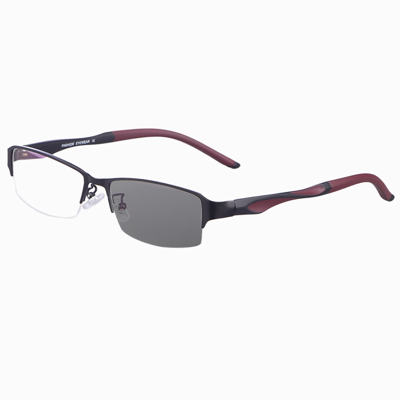 BUSINESS-STYLE SEMI-RIMLESS PHOTOCHROMIC MULTIFOCAL READING GLASSES