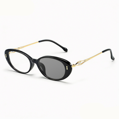 RETRO OVAL RHINESTONE PHOTOCHROMIC MULTIFOCAL READING GLASSES