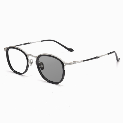 CASUAL & TEXTURED METAL FULL-RIM BLUE LIGHT BLOCKING READING GLASSES