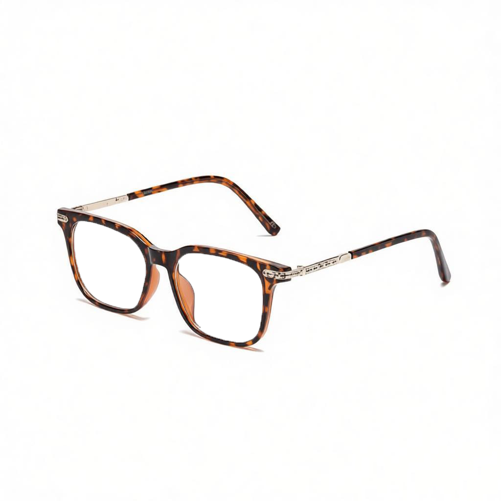 RETRO SQUARE BLUE LIGHT BLOCKING READING GLASSES FOR MEN WOMEN, LIGHTWEIGHT SPRING HINGE PRESBYOPIA EYEGLASSES