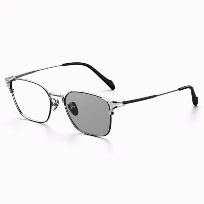 RETRO ULTRA-LIGHT TITANIUM PHOTOCHROMIC MULTIFOCAL GLASSES WITH BLUE LIGHT PROTECTION