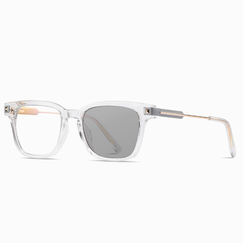 SQUARE METAL COLOR-CHANGING MULTIFOCAL READING GLASSES