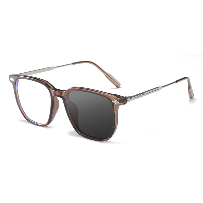 BUSINESS LARGE FRAME FASHION ENGRAVED COLOR CHANGING READING GLASSES
