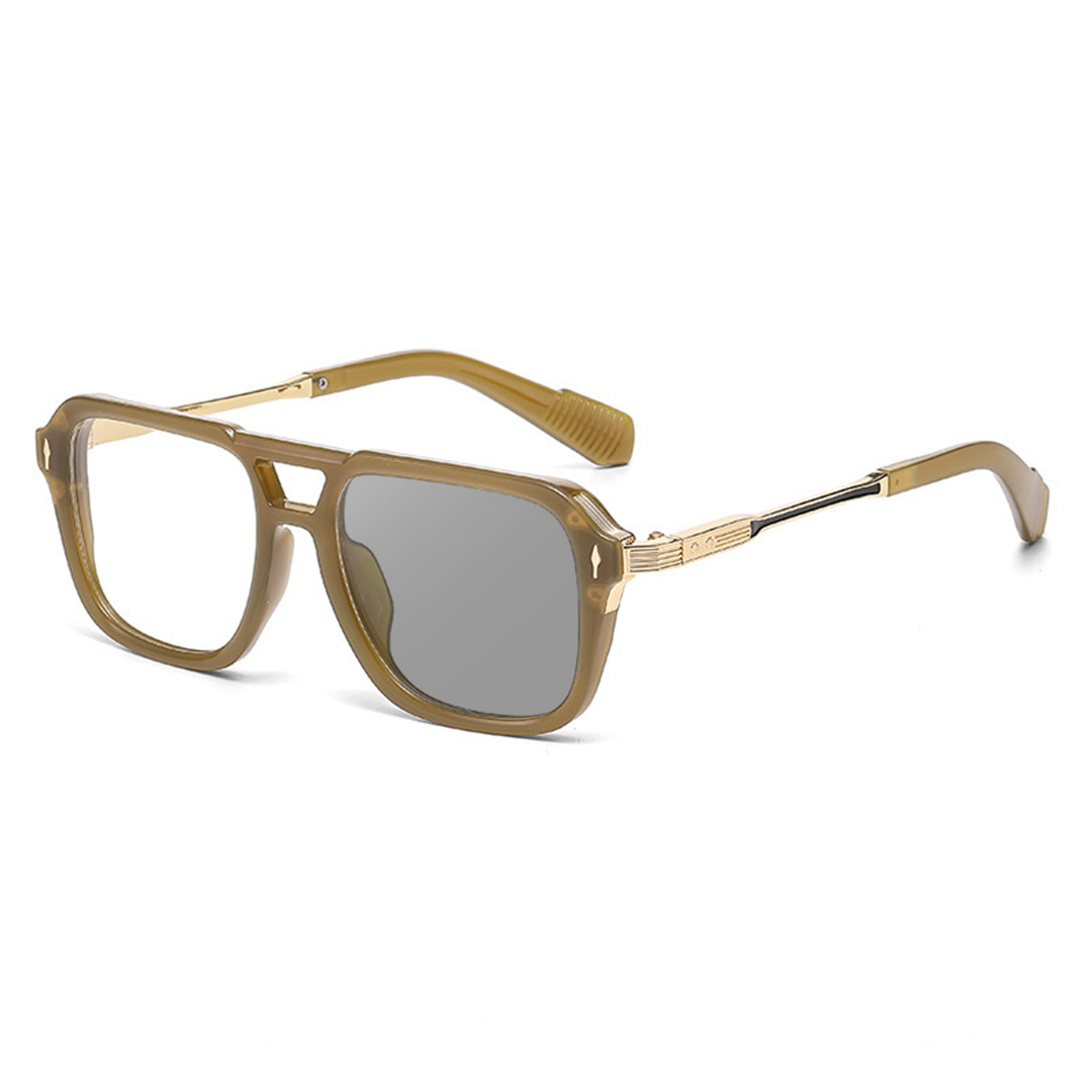 MEN’S DOUBLE-BRIDGE SQUARE READING GLASSES