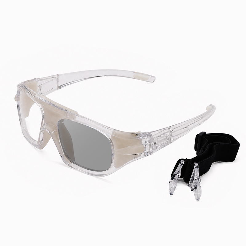 IMPACT-RESISTANT BASKETBALL GOGGLES WITH DETACHABLE TEMPLES