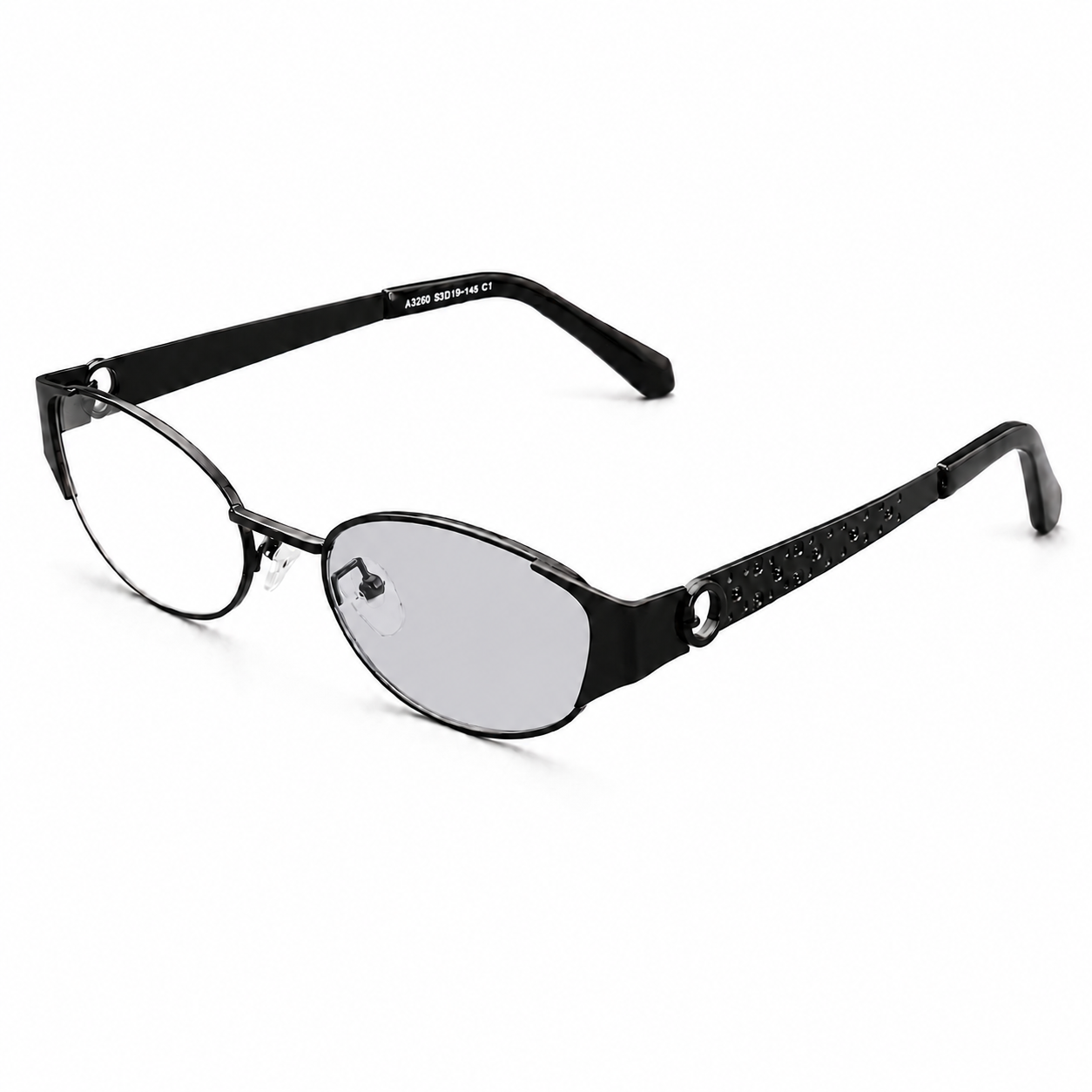 REFINED OVAL METAL READING GLASSES