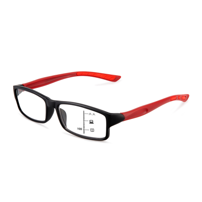 MEN'S SPORT READING GLASSES PHOTOCHROMIC PROGRESSIVE DOUBLE LIGHT ANTI-BLUE LIGHT