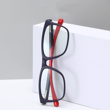 FASHIONABLE CLASSIC LARGE FRAME COLOR-CHANGING MULTI-FOCAL READING GLASSES