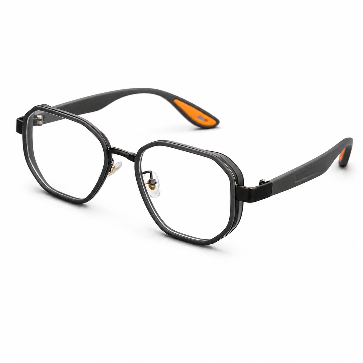 MEN’S DOUBLE-RIM SQUARE AVIATOR GLASSES