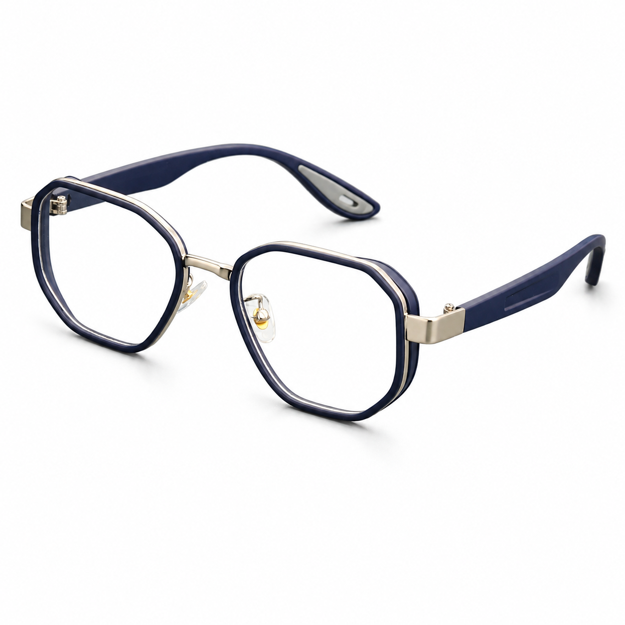 MEN’S DOUBLE-RIM SQUARE AVIATOR GLASSES