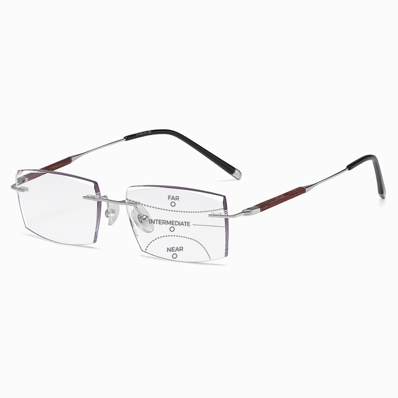 ULTRALIGHT RIMLESS BUSINESS READING GLASSES