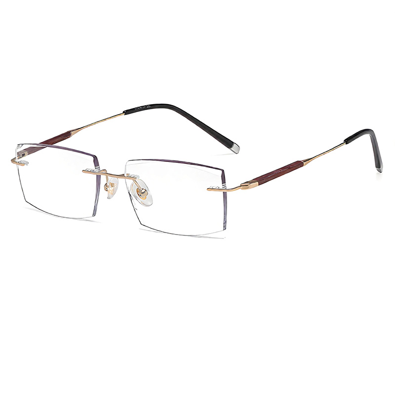 ULTRALIGHT RIMLESS BUSINESS READING GLASSES