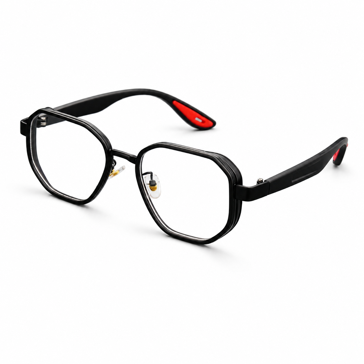 MEN’S DOUBLE-RIM SQUARE AVIATOR GLASSES