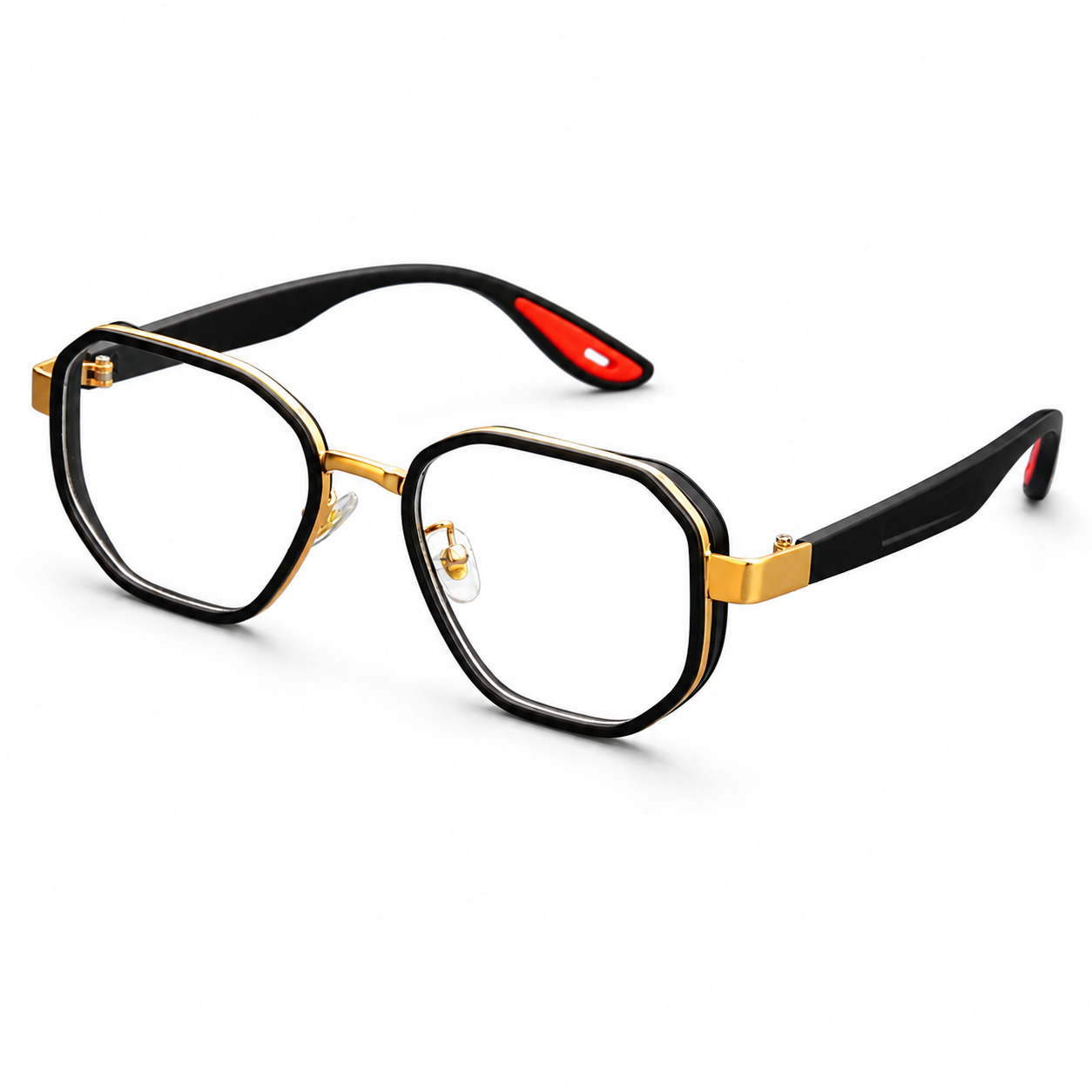 MEN’S DOUBLE-RIM SQUARE AVIATOR GLASSES
