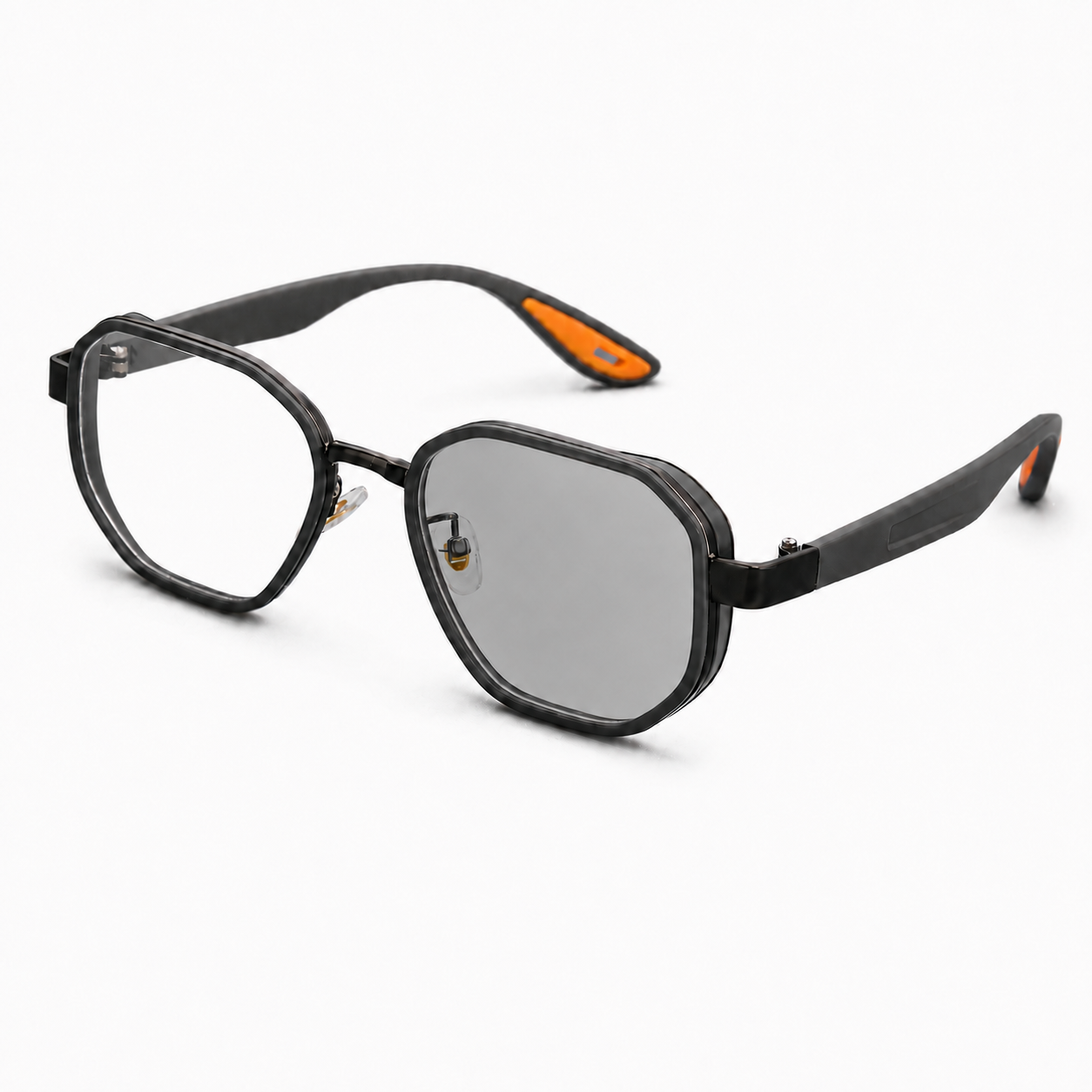 MEN’S DOUBLE-RIM SQUARE AVIATOR GLASSES