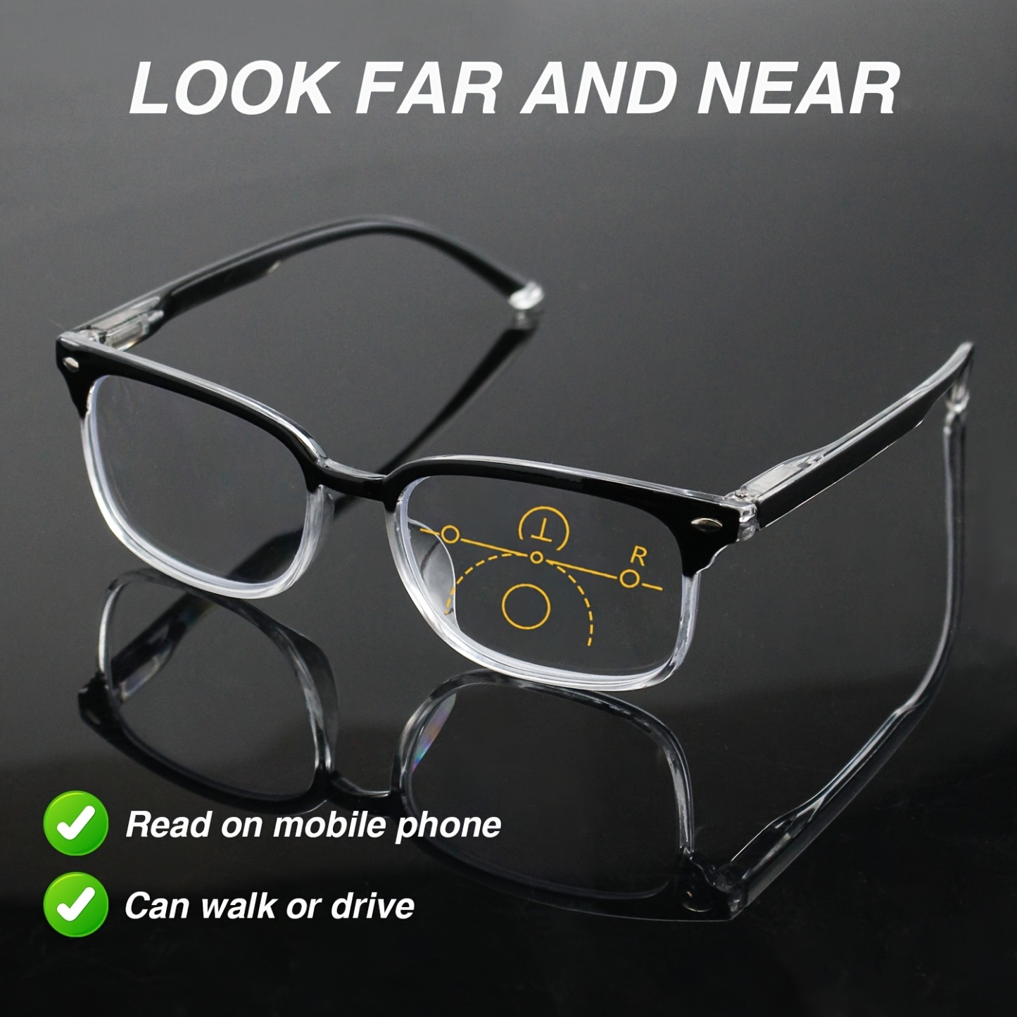RETRO COMFORT PROGRESSIVE MULTIFOCAL READING GLASSES