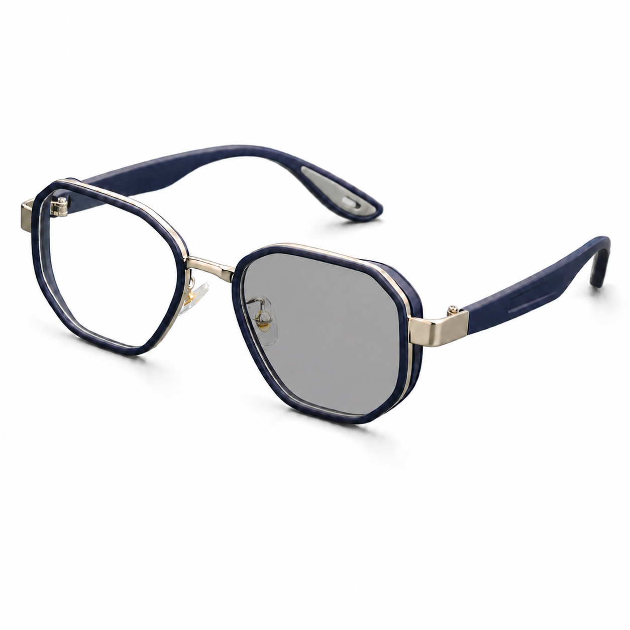 MEN’S DOUBLE-RIM SQUARE AVIATOR GLASSES