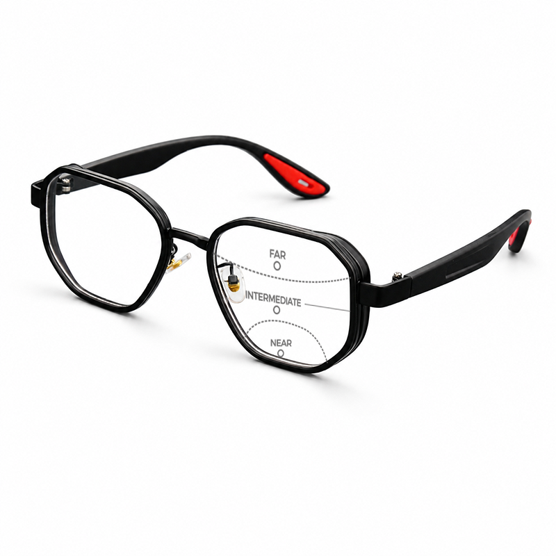 MEN’S DOUBLE-RIM SQUARE AVIATOR GLASSES