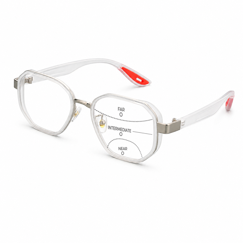 MEN’S DOUBLE-RIM SQUARE AVIATOR GLASSES