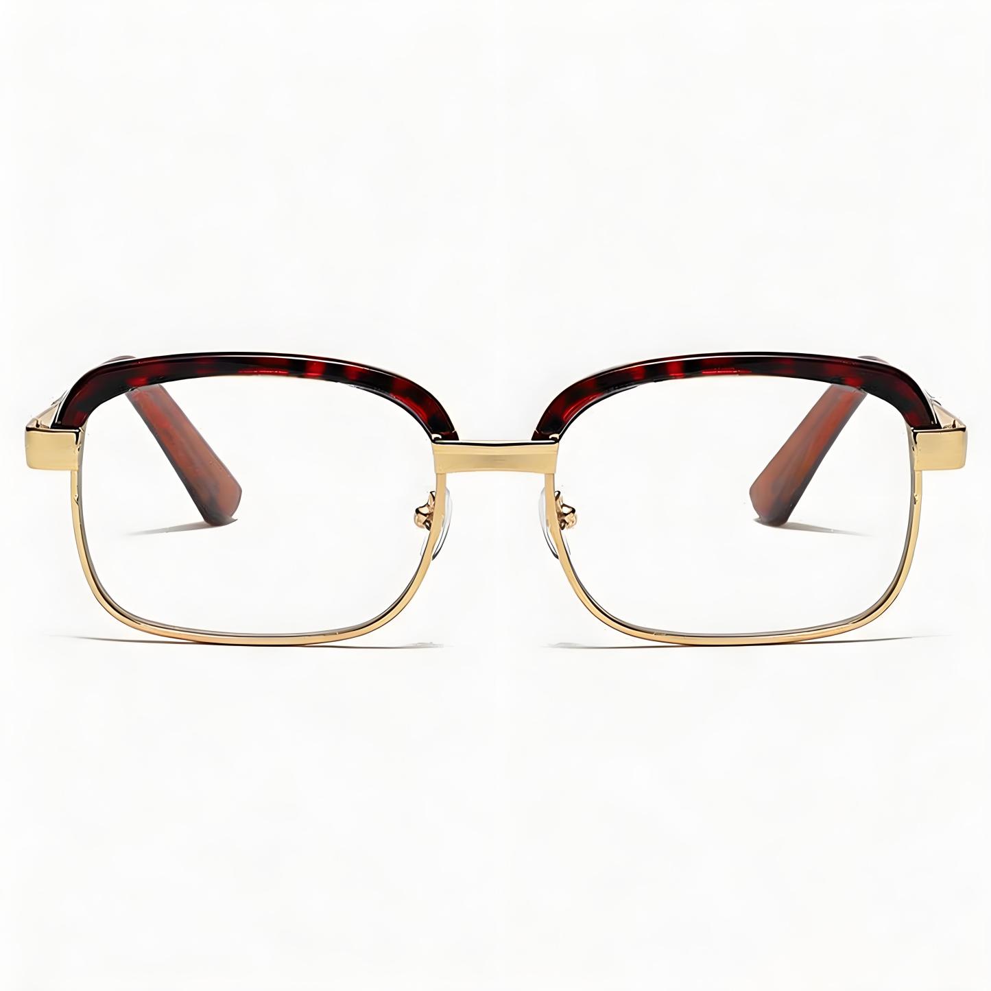 RETRO TORTOISESHELL & GOLD-RIMMED READING GLASSES — PHOTOCHROMIC MULTIFOCAL EYEWEAR