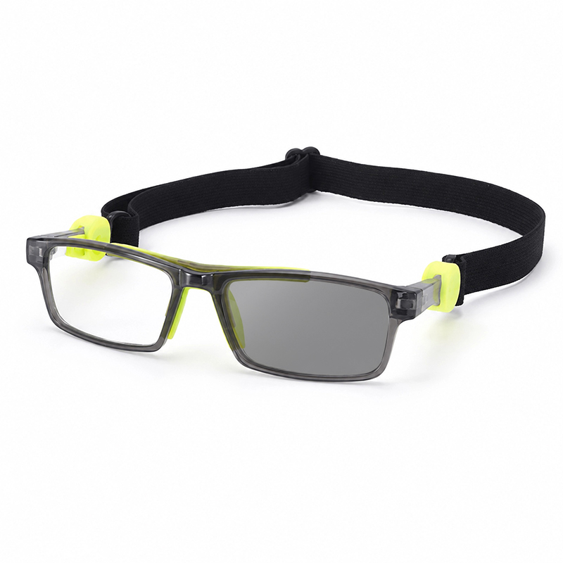 MEN’S PROTECTIVE SPORTS READING GLASSES WITH ADJUSTABLE ELASTIC STRAP