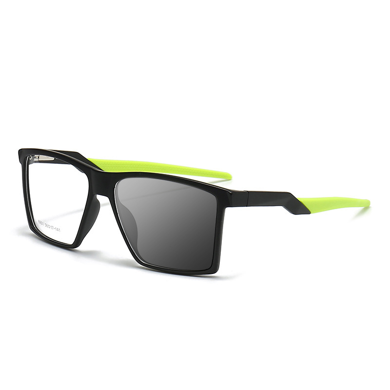 Retro color matching square frame color changing multi-focal reading glasses