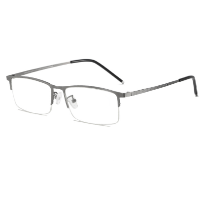 NON-MAGNETIC TITANIUM ULTRA-LIGHT CLASSIC HALF-FRAME READING GLASSES