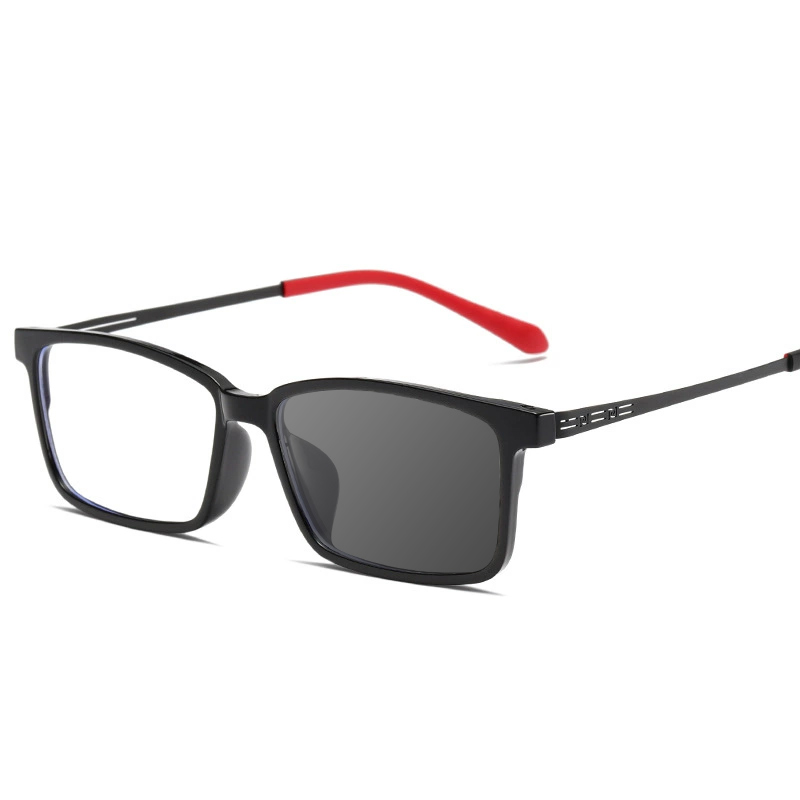 RETRO ULTRA-LIGHT METAL HOLLOW COLOR-CHANGING READING GLASSES