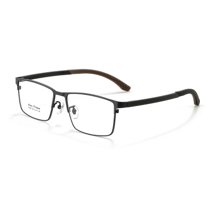 CASUAL BUSINESS METAL SQUARE ANTI-BLUE LIGHT READING GLASSES