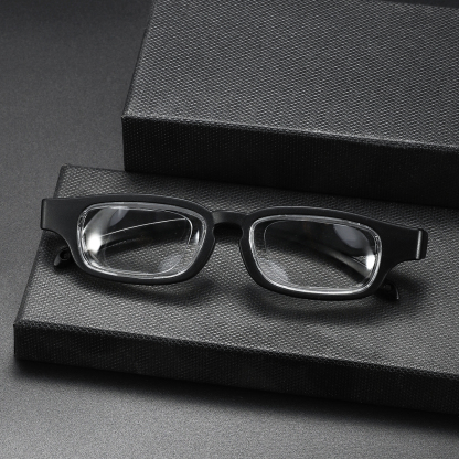 ADJUSTABLE ROUND STYLISH ANTI-BLUE LIGHT READING GLASSES