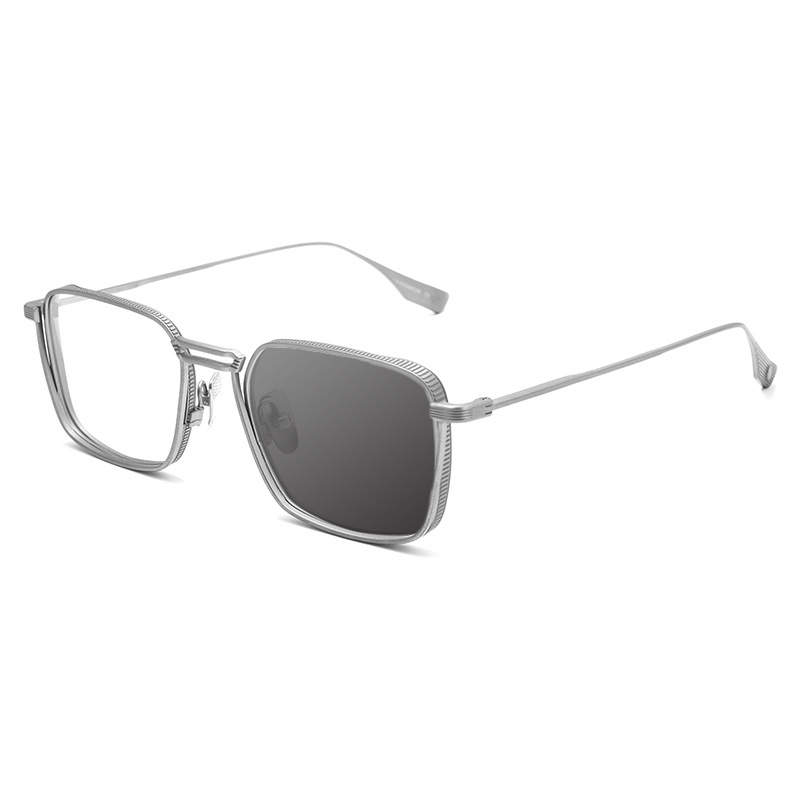 FASHIONABLE METAL GOTHIC SQUARE ANTI-BLUE LIGHT READING GLASSES