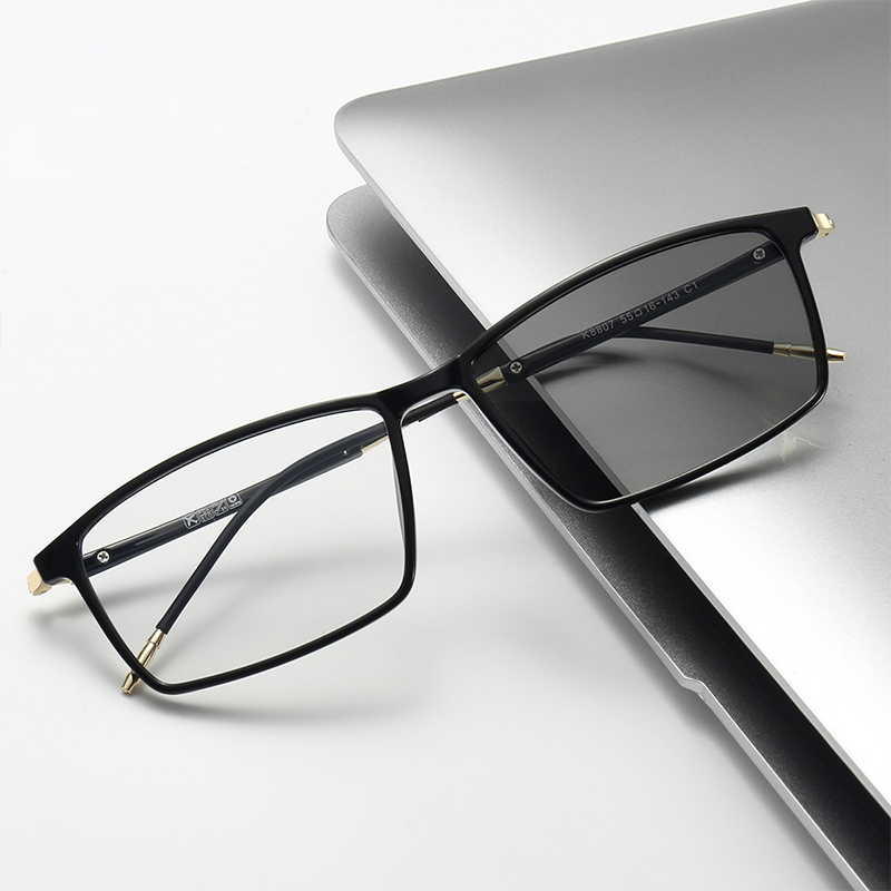 SIMPLE SQUARE BUSINESS PHOTOCHROMIC READING GLASSES