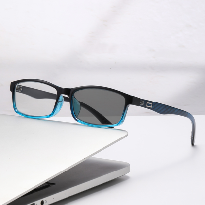 RETRO COMFORTABLE SMALL FRAME MULTI-FOCUS PHOTOCHROMIC READING GLASSES