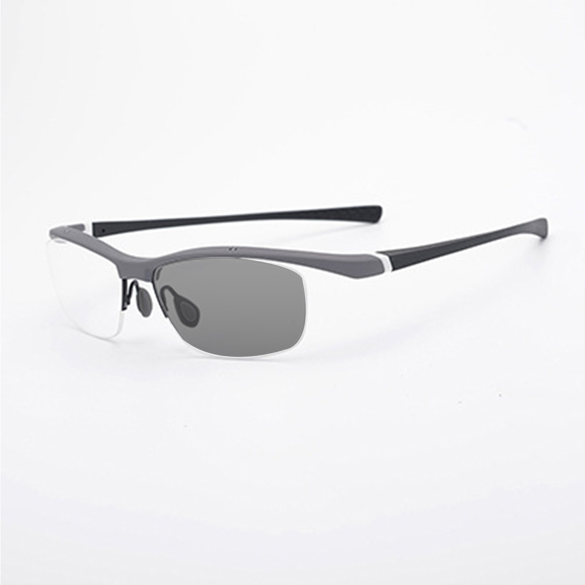 OUTDOOR SPORTS SEMI-RIMLESS PHOTOCHROMIC MULTIFOCAL READING GLASSES